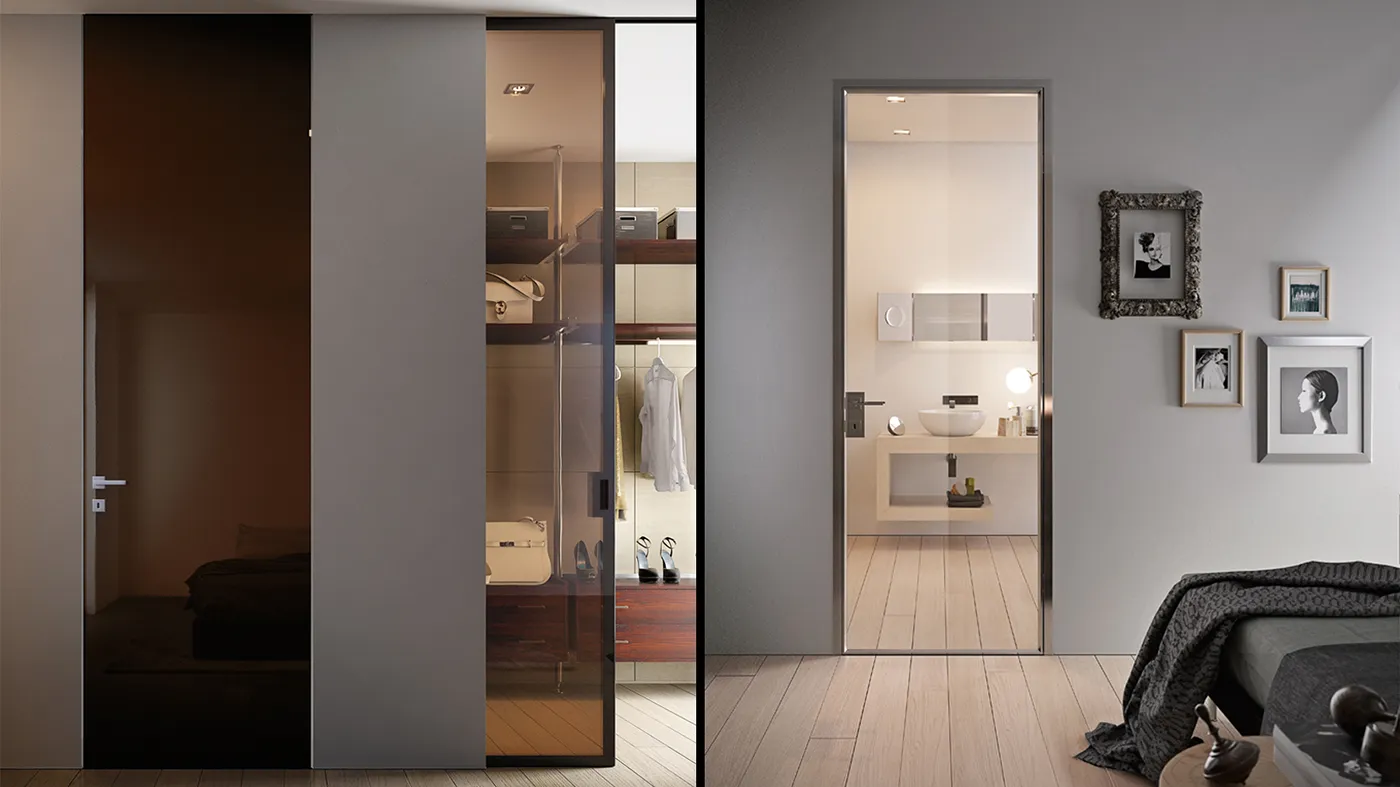 Diversi tipi di porte scorrevoli per camera da letto
